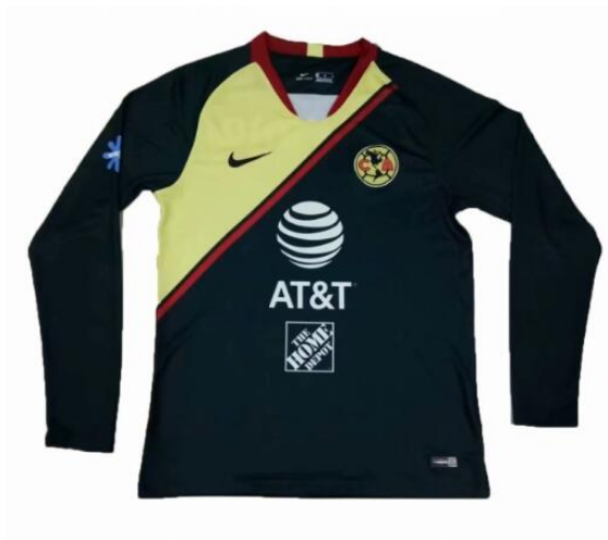Club America 18/19 Away Long Sleeve Soccer Jersey Shirt